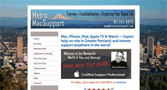 Desktop Screenshot of metromacsupport.com